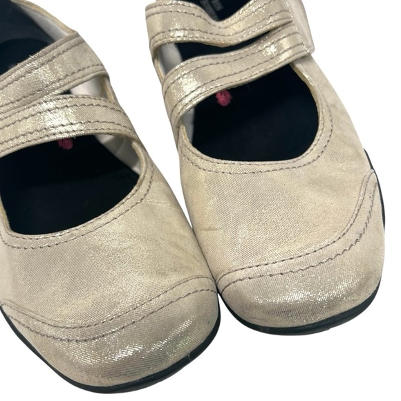 Rod Hommerson Chelsea Gold Metallic Leather Maryjane Comfort Shoes Women’s 11 - Picture 5 of 13